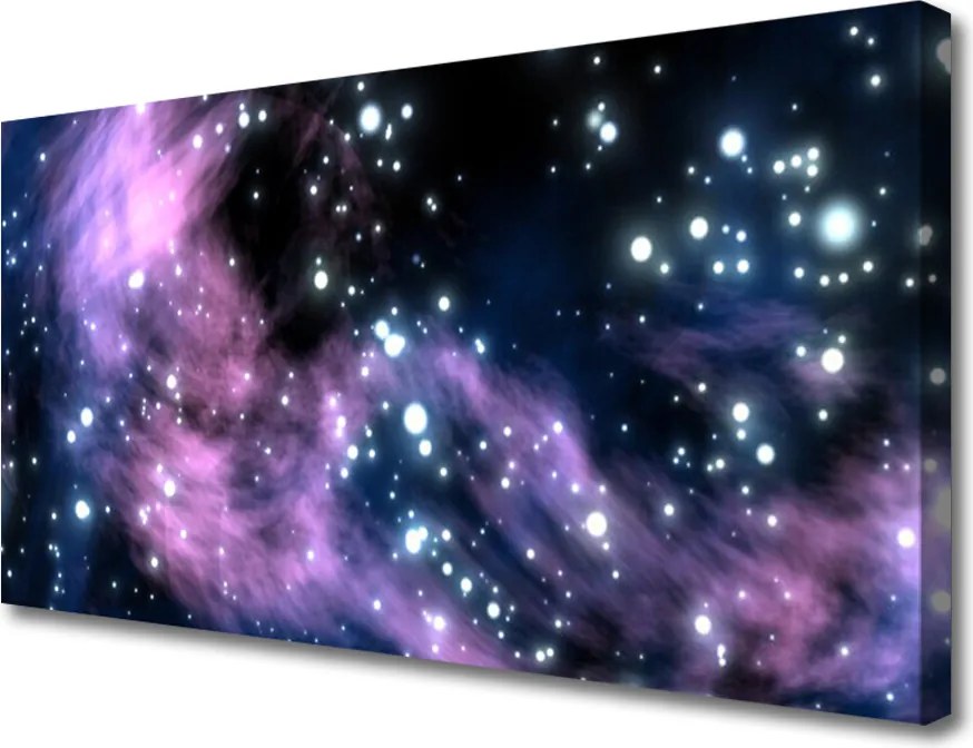 Obraz drukowany na płótnie Galaktyczna Podróż przez Kosmos