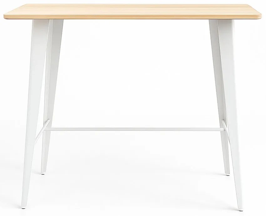 Stó Torix Wysoki Prostoktny Drewno Naturalne