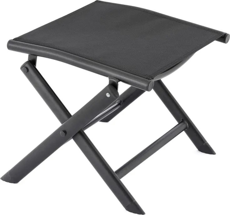 Składane krzesło aluminiowe, czarne