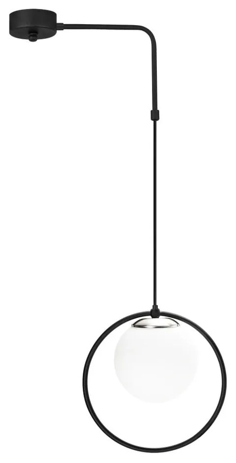 Czarna metalowa lampa wisząca Opviq lights Elpidas