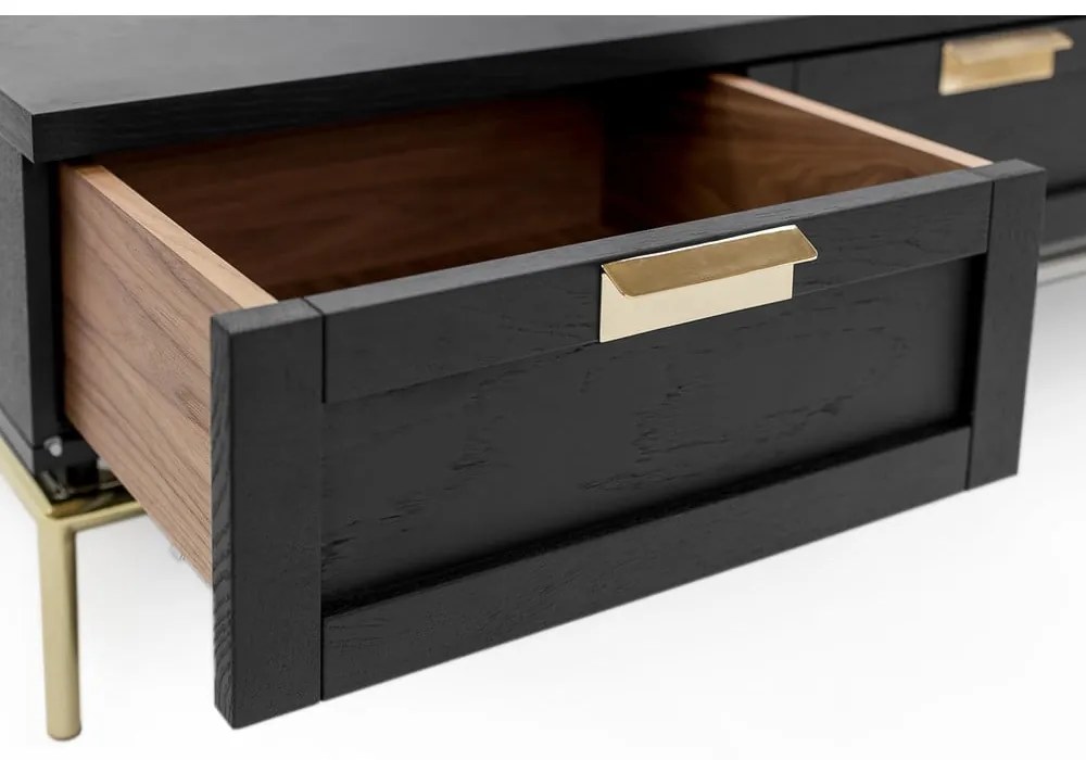 Czarna komoda Woodman Pimlico Lowboard
