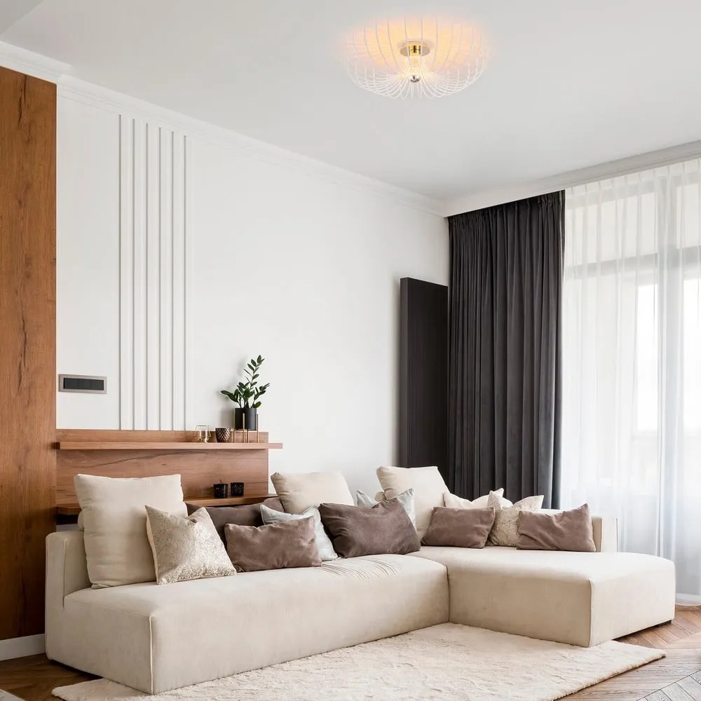 Biała lampa sufitowa ø 56 cm Aspendos – Opviq lights