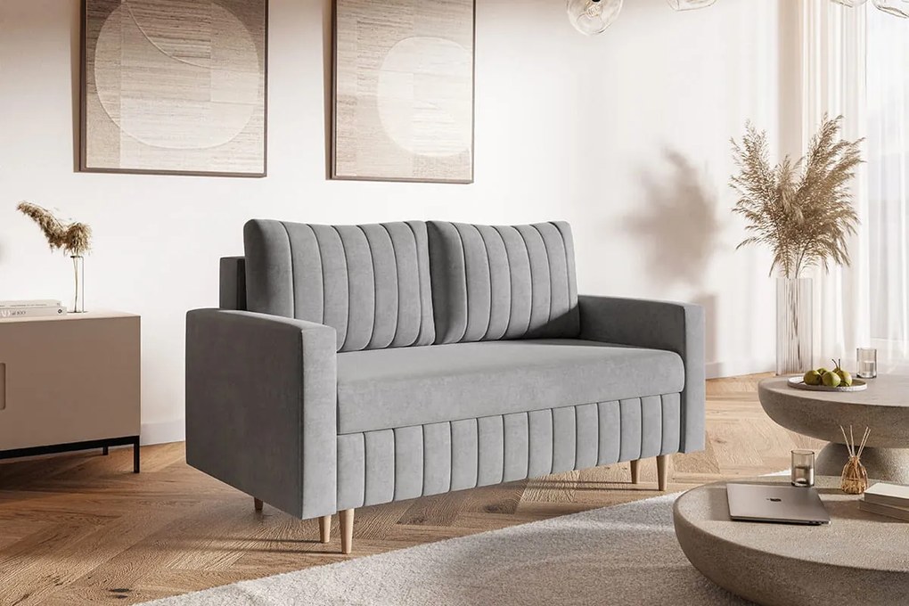 Sofa tapicerowana COMFORT DUO z funkcją spania 2-osobowa z pojemnikiem