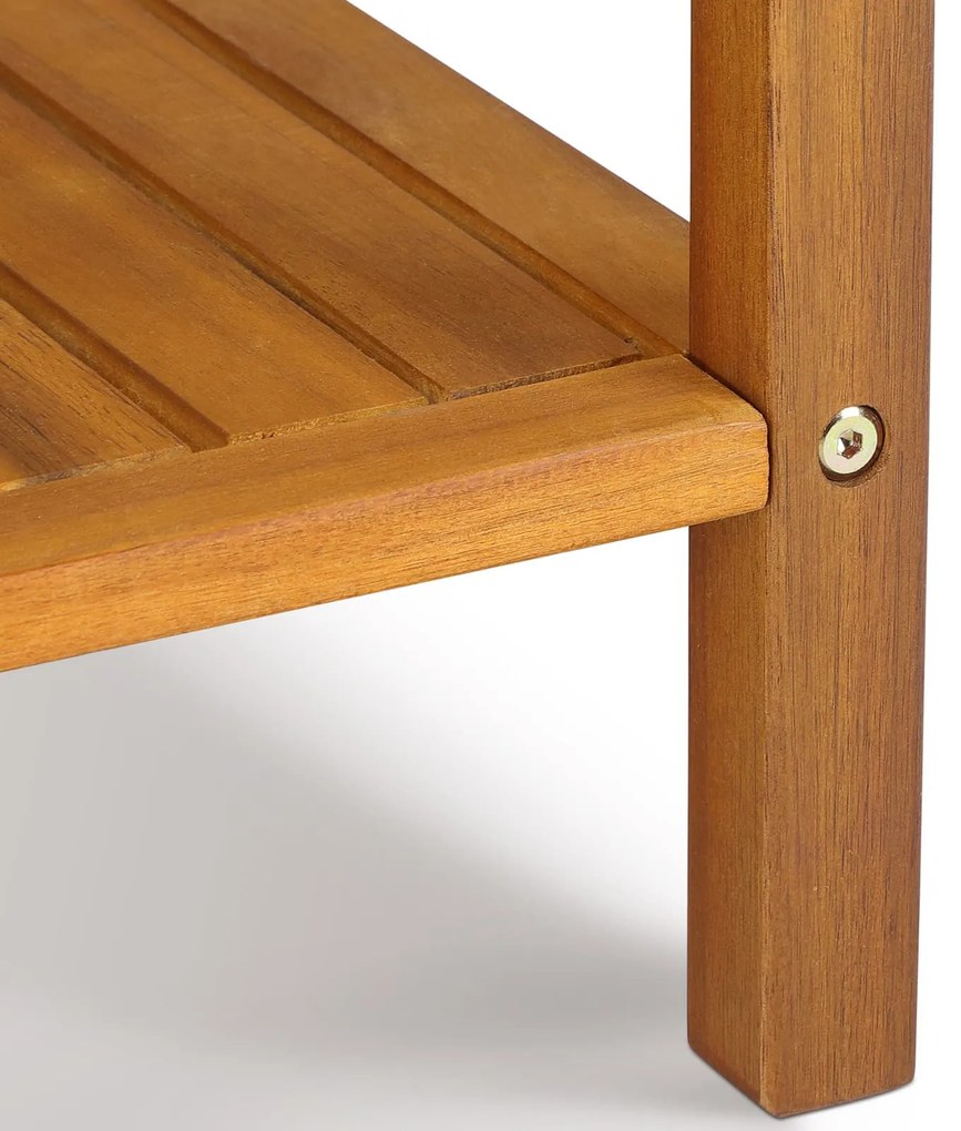 Drewniany stolik WASHINGTON, 45x45x45cm, brązowa Casaria