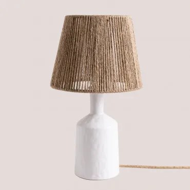 Ceramiczna Lampa Stolowa Elin Miel - Sklum