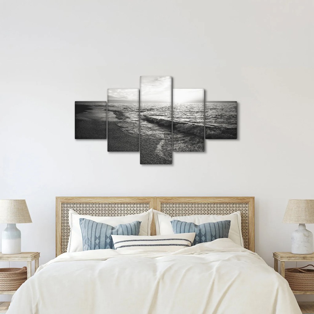 Obraz - Na brzegu morza (125x70 cm)