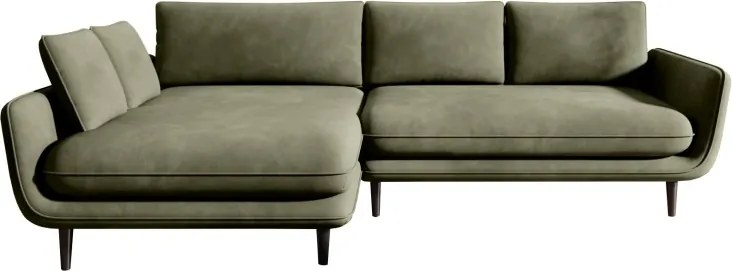 Narożnik SOLANO z funkcja spania i pojemnikiem z dodatkowymi poduszkami WERSAL