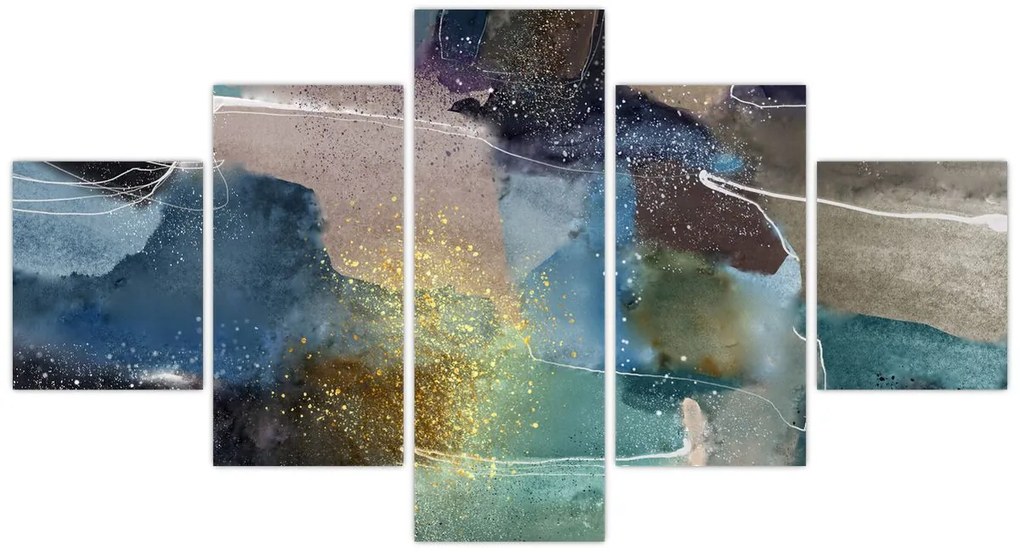 Obraz - Akwarelowa abstrakcja (125x70 cm)