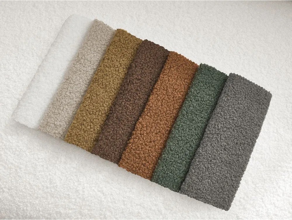 Biała sofa z materiału bouclé 193 cm Elina – Bobochic Paris