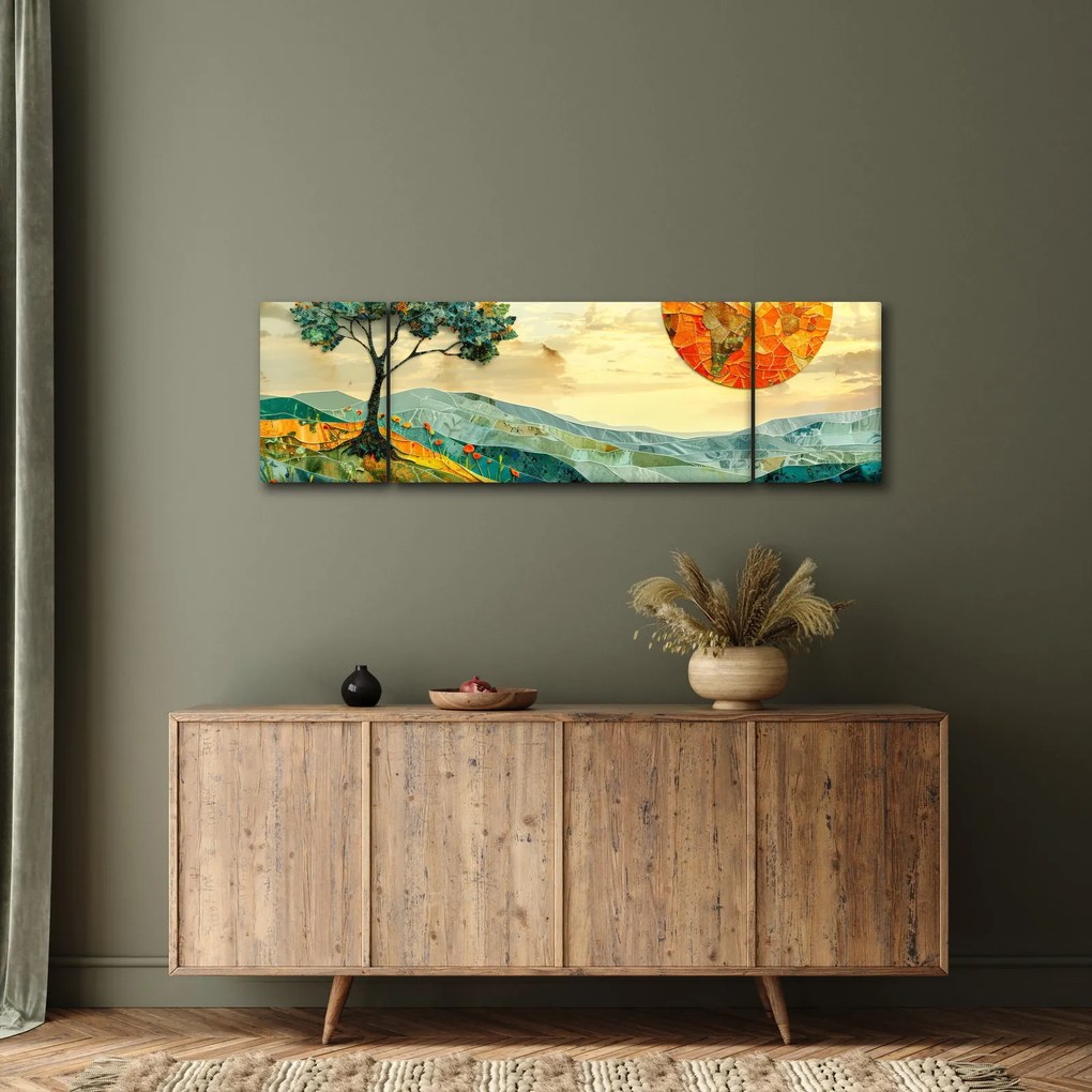 Obraz - Ilustracja krajobrazu (170x50 cm)