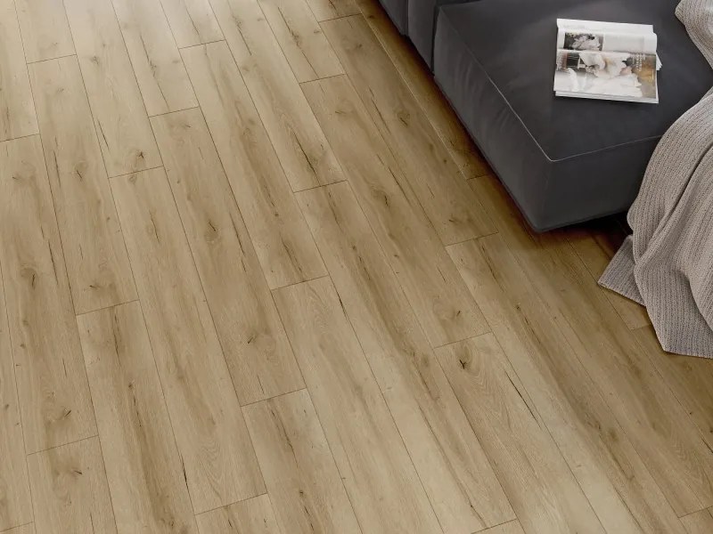 Mexen Buffalo panele winylowe 1240 x 182 mm SPC 6,5 mm, podkład IXPE 1,5 mm, 4 V-Fuga, Dąb - F1007-1240-182-505-4V1-01