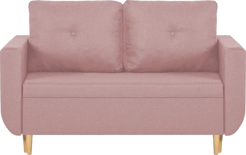 Sofa kanapa 2 os z funkcją spania DORO Różowy