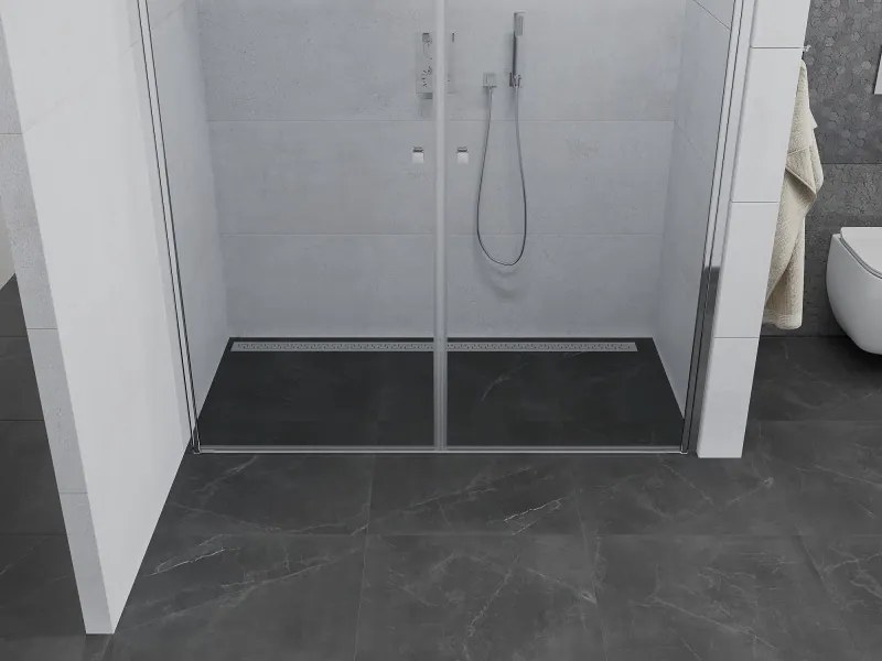 Mexen Pretoria Duo drzwi prysznicowe uchylne 140 cm, transparent, chrom - 852-140-000-02-00