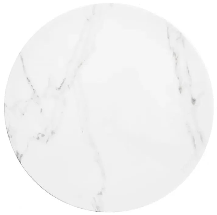Ława MADISON 60x60 biały marmur/złota HALMAR