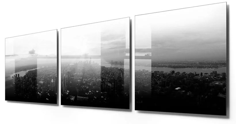 Obrazy zestaw 3 szt. 40x40 cm City – Wallity