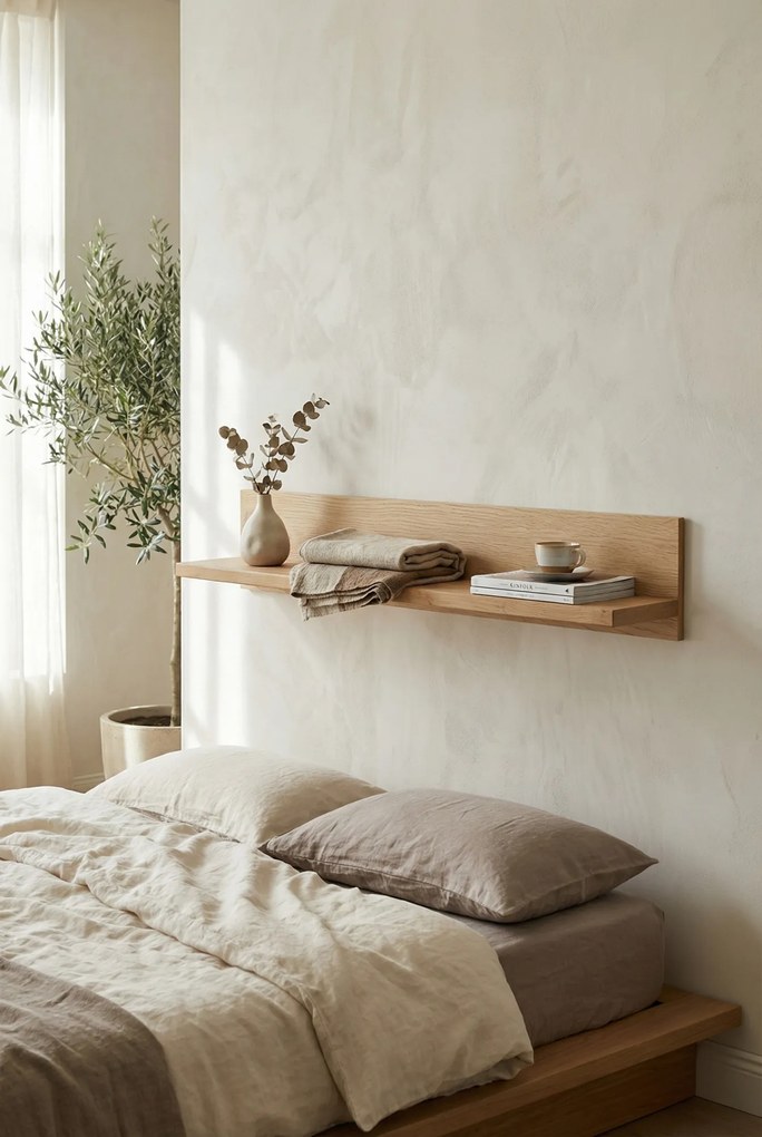 Półka ścienna loft 100 cm dąb cremona + dąb lefkas D4-H26