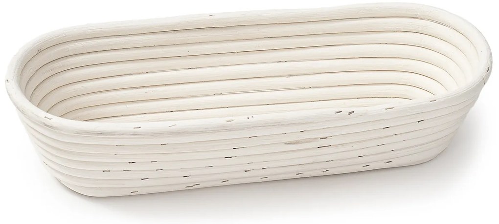 HOME ELEMENTS Owalny koszyk z wkładem z tkaniny, 35 x 14 cm x 7,5 cm, L