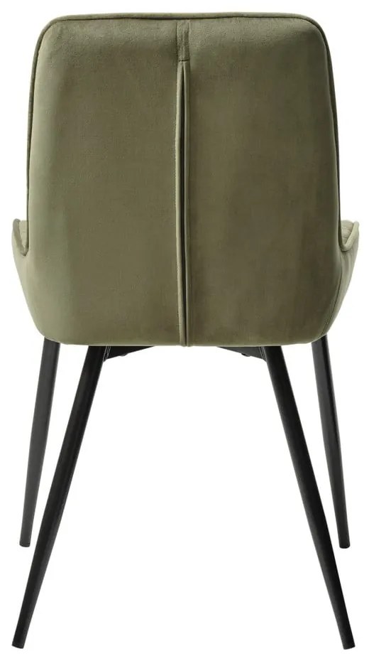 Zielone aksamitne krzesło Milton – Unique Furniture