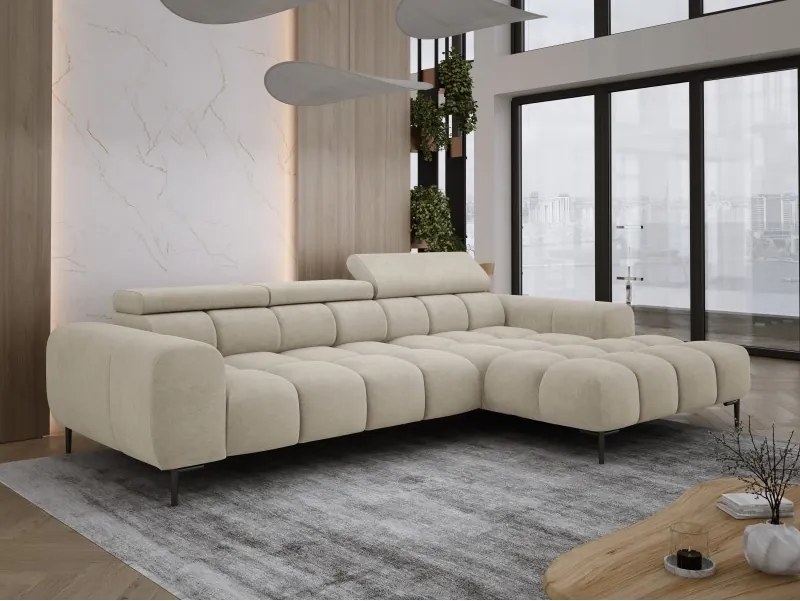 Narożnik PLAZA MINI Prawostronny w tkaninie CLOUD 03 WERSAL