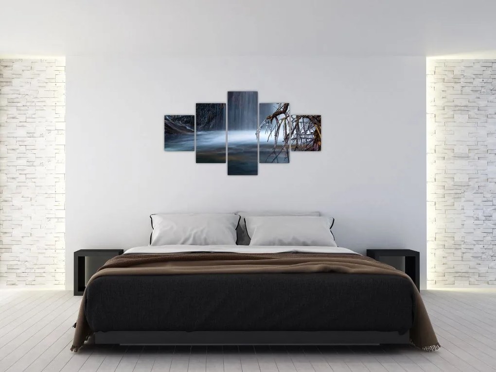 Obraz zimowej laguny (125x70 cm)