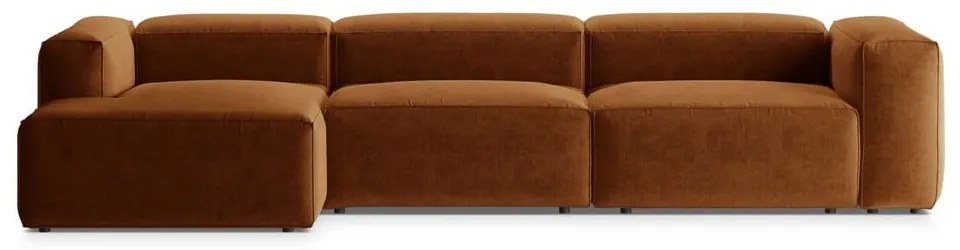 Ceglasty narożnik (lewostronny/z szezlongiem) Bergamo – Cosmopolitan Design