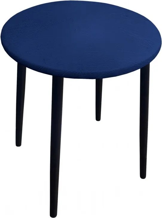 Taboret TRIX stelaż metalowy STOŁEK LOFT : Kolor nogi - Czarna stożek, Kolor tkaniny - SKAJ - AL15, Typ tkaniny - Skaj