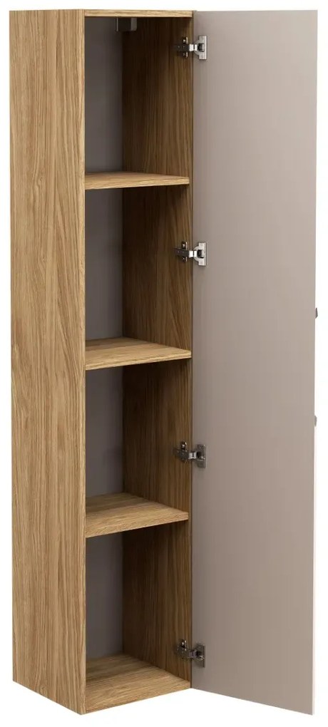 Szafka łazienkowa LUXOR BEIGE 80-01-1D 35cm dąb olejowany/beżowa COMAD