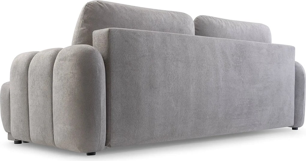 Sofa z Funkcją Spania CAMBIONA Rozkładana Szara Nowoczesna