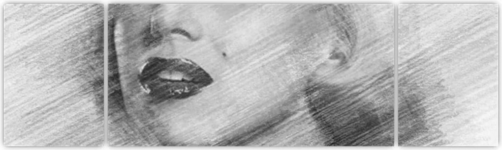 Obraz - Portret Marilyn Monroe (170x50 cm)