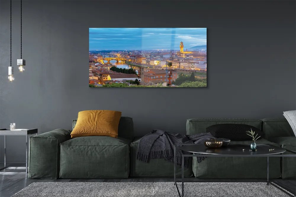 Obraz akrylowy Włochy Zachód słońca panorama