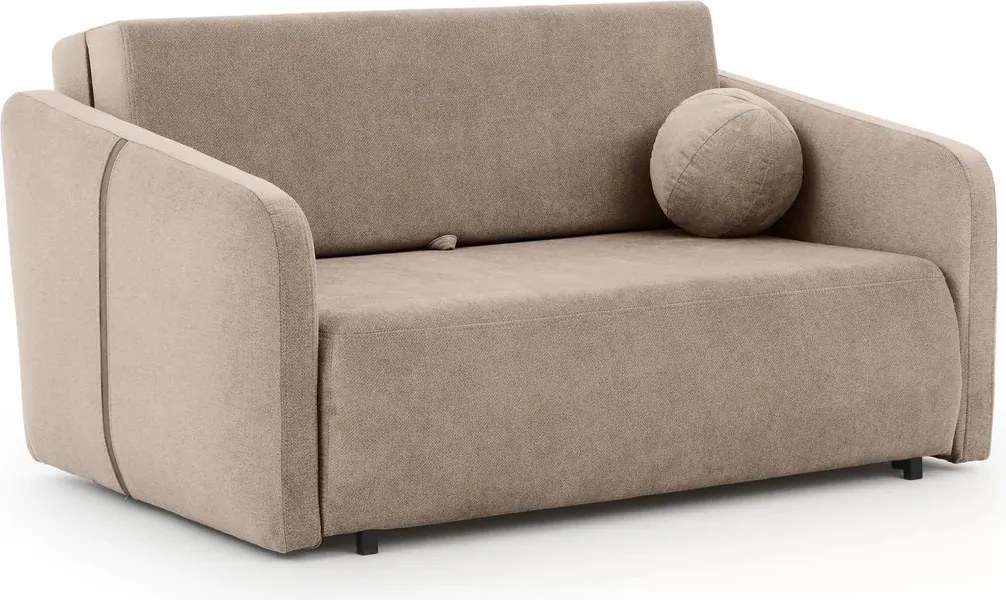 Sofa Zeldia 155 z funkcją spania - brązowy szenil hydrofobowy Spring 1110