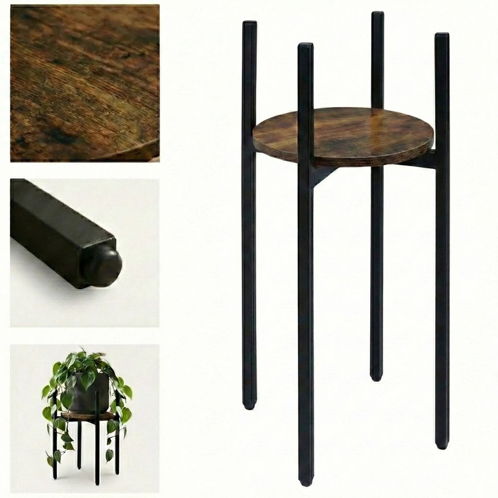 Wysoki stojak na kwiaty LUM, Ø 32 x 60 cm