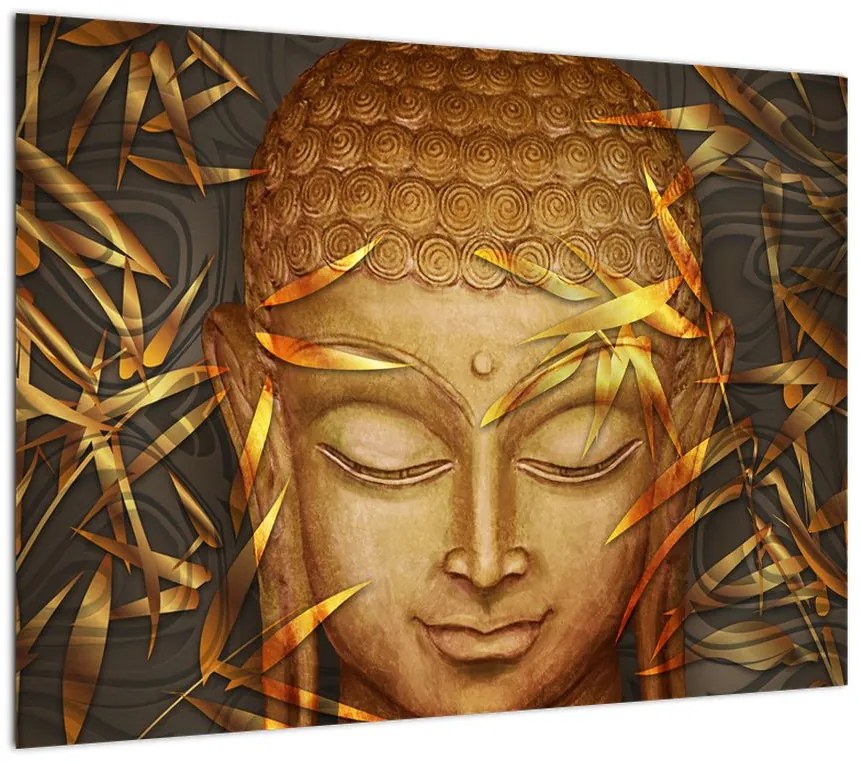Obraz - Złoty Budda (70x50 cm)
