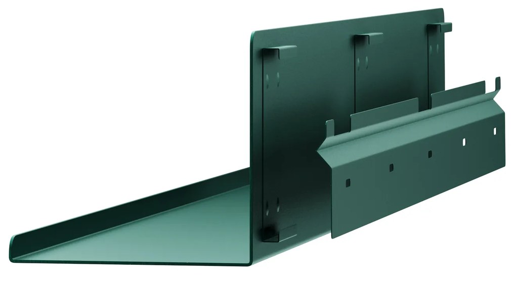 Półka wisząca metalowa butelkowa zieleń, 700 mm: JOANNE Modern