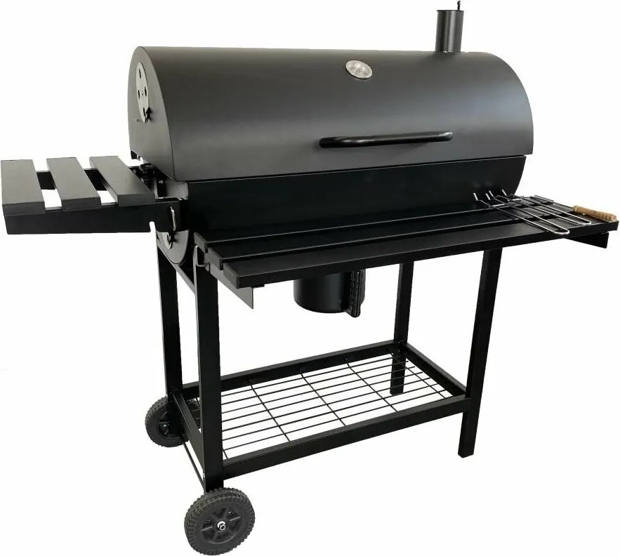 Wielofunkcyjny grill z wędzarnią + elektryczny rożen Kristen, 41 x 115 x 82 cm