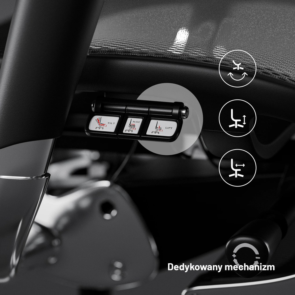 Fotel ergonomiczny Diablo V-Master, czarno-szary