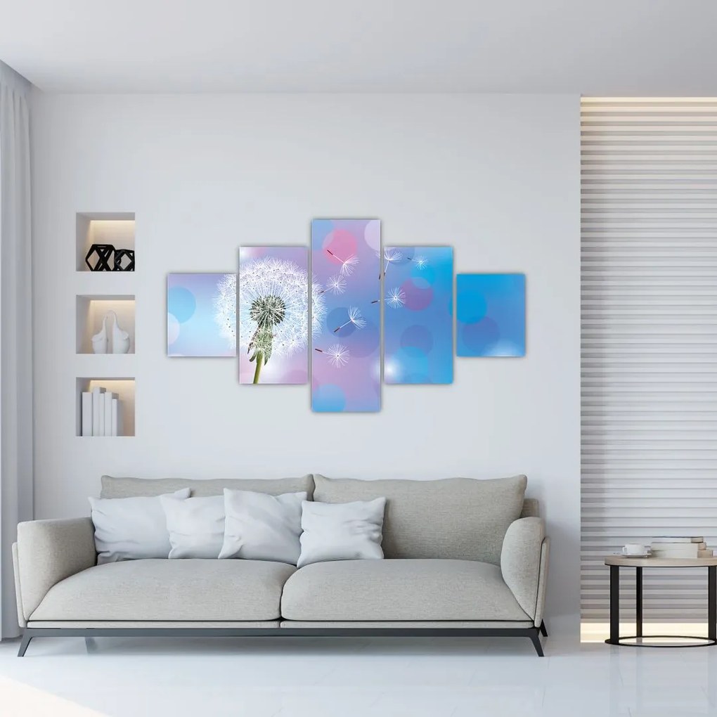 Obraz - Dmuchawiec na wietrze (125x70 cm)