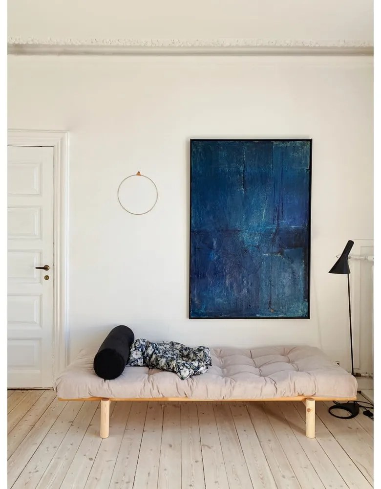 Musztardowe łóżko Next – Karup Design