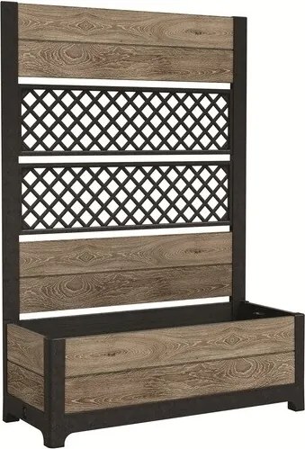 Doniczka Keter Deco Tulip 110 l, 2 panele,jasnobrązowa