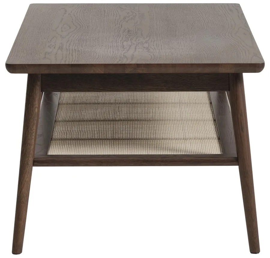 Brązowy stolik z blatem w dekorze dębu 60x120 cm Barrali – Unique Furniture