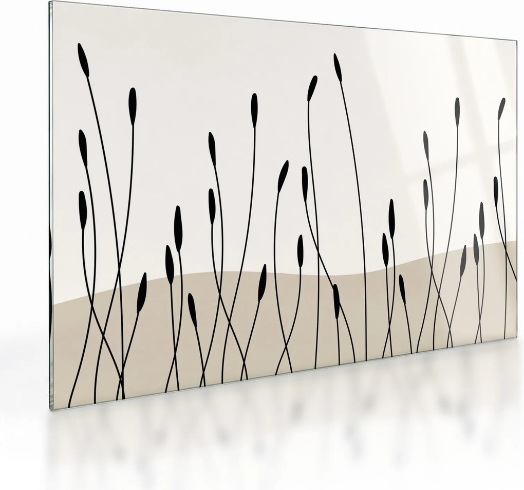 Obraz na szkle - Łąka graficzna N⁰3 (70x50 cm)