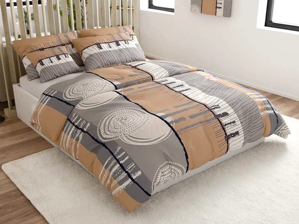 PrzytulneMieszkanie.pl PrzytulneMieszkanie.pl Bawełniana pościel PINIA szara Rozmiar pościeli: 70 x 90 cm | 140 x 220 cm