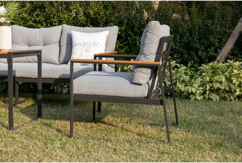 Doppler CORTONA ogrodowy zestaw wypoczynkowy 1+1 antracyt