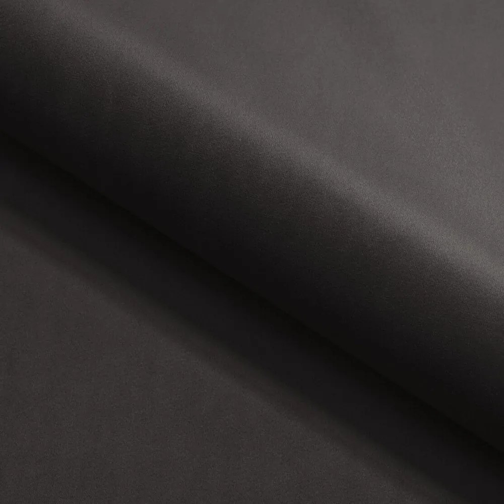 Czarna aksamitna rozkładana sofa 203 cm York Blik – Ropez