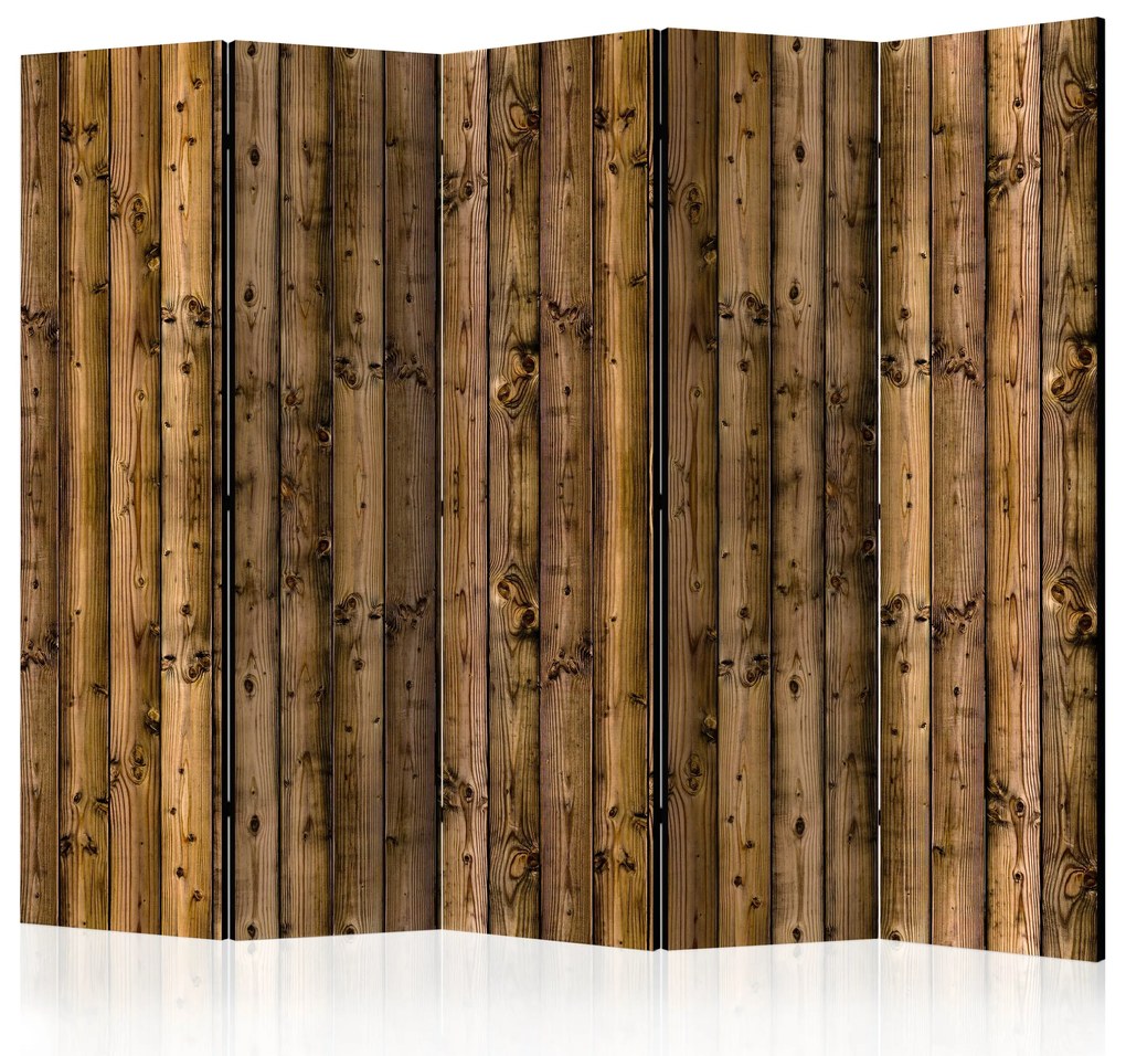 Parawan dwustronny Tła i desenie 225x172 cm 5-częściowy brązowy ARTGEIST B