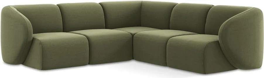 Zielony aksamitny narożnik Lani – Makamii