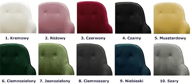 Czarny aksamitny fotel bujany – Merco