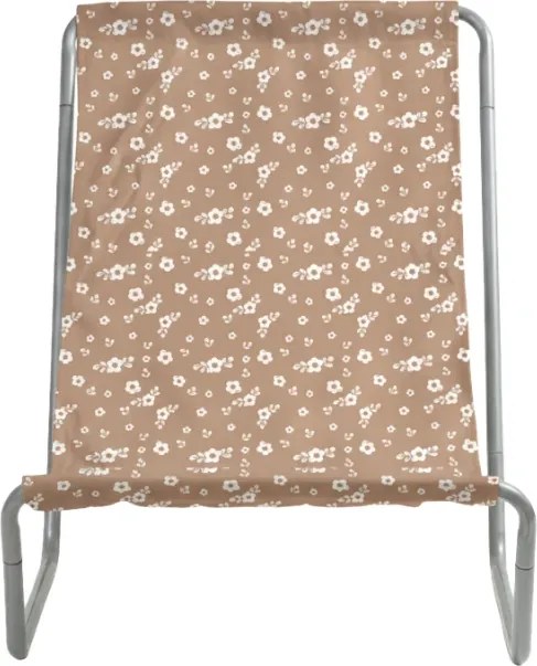 Składane plażowe leżak SAND FLOWERS, czerwony