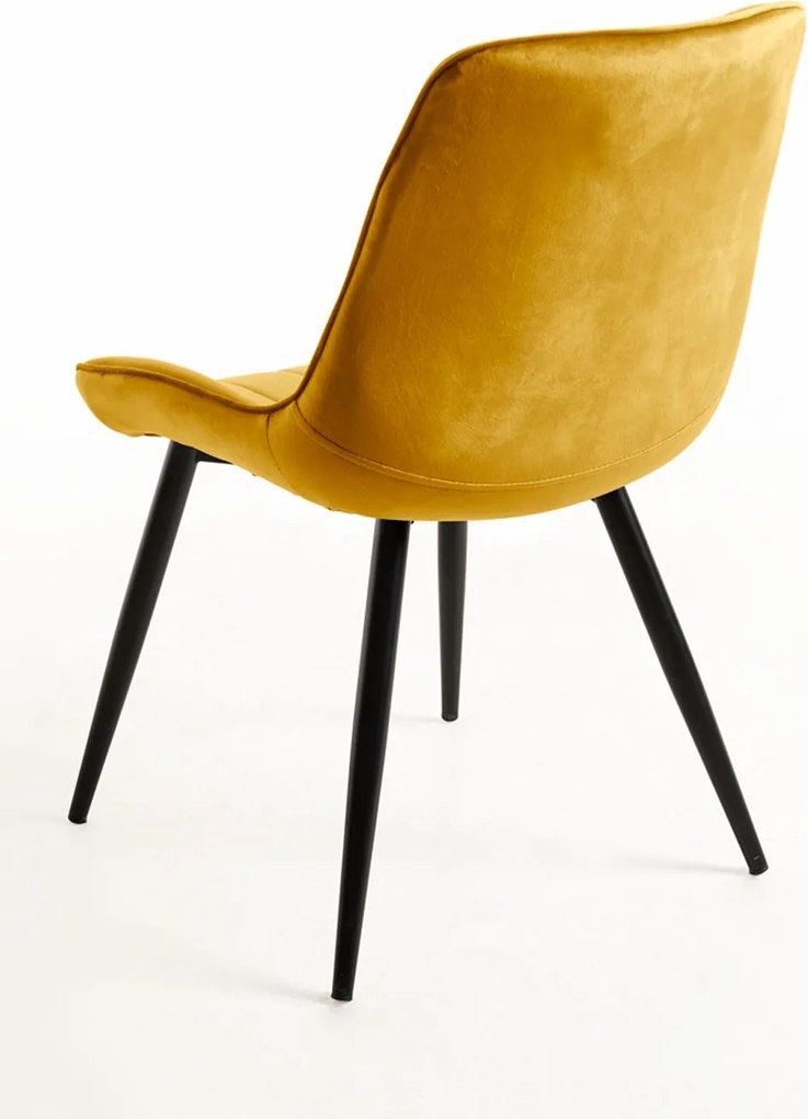 Zestaw 4 Krzese Lene Aksamitne