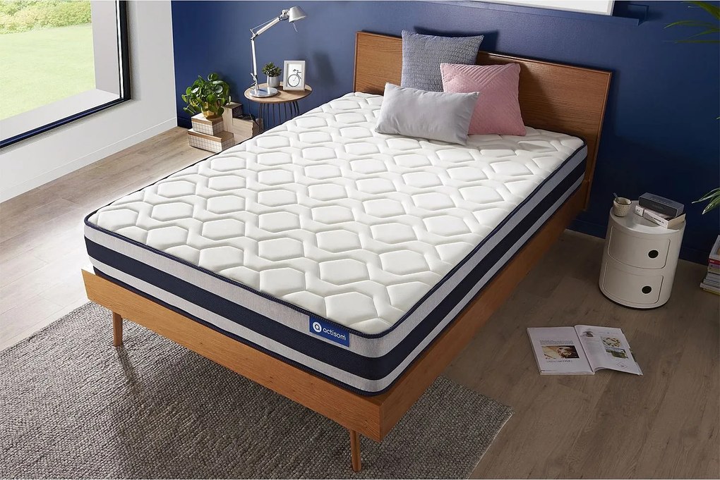 Materac Actiflex ergo 140x210cm, Grubosc : 24 cm, sprezyny kieszeniowe i pianka z pamiecia ksztaltu, Wysoki, 5 stref komfortu